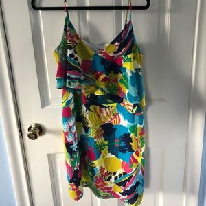 Jcrew abstract pattern dress size 10